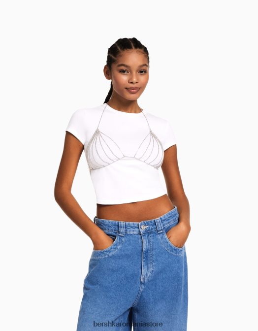 Bershka femei bralette cu strasuri aur Z86D1867 accesorii