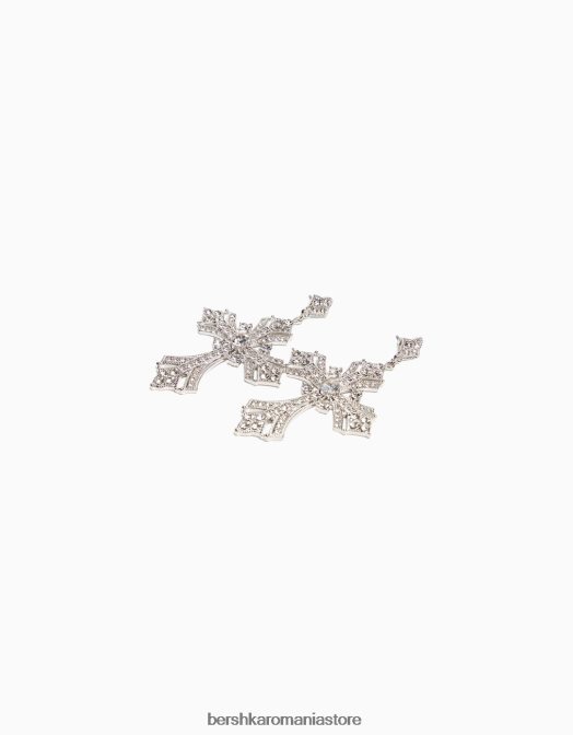 Bershka femei cercei boho cruce argint Z86D2487 accesorii