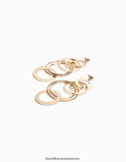 Bershka femei cercei cascada sfera aur Z86D2454 accesorii