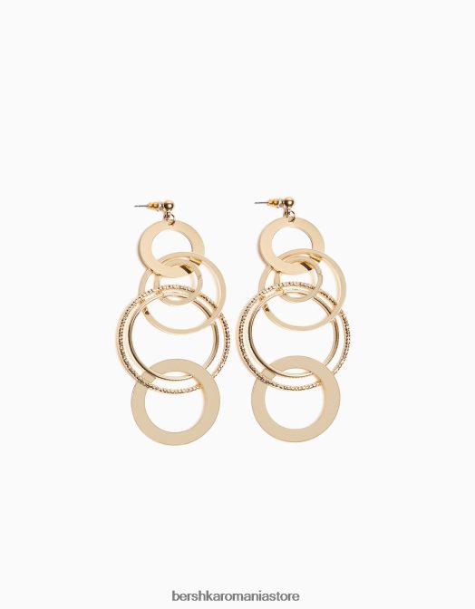 Bershka femei cercei cascada sfera aur Z86D2454 accesorii