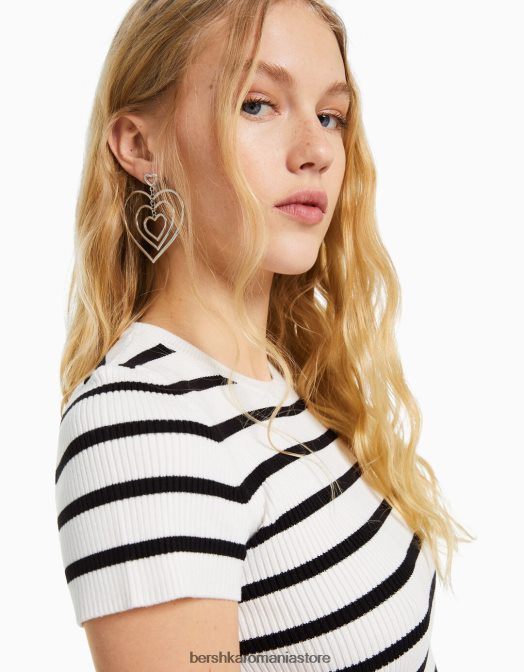 Bershka femei cercei cu inimă argint Z86D2450 accesorii