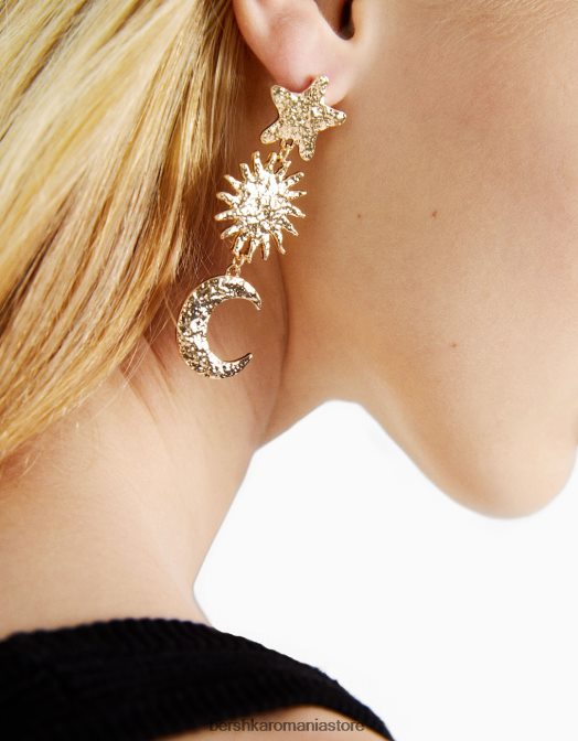 Bershka femei cercei cu stea nu spăla Z86D2464 accesorii