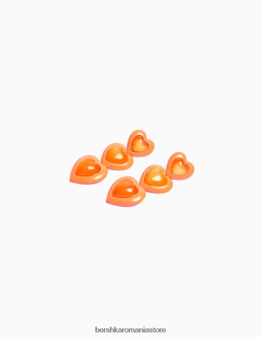 Bershka femei cercei legănați emailați portocale Z86D1839 accesorii