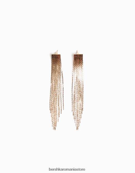 Bershka femei cercei în cascadă cu franjuri aur Z86D2458 accesorii