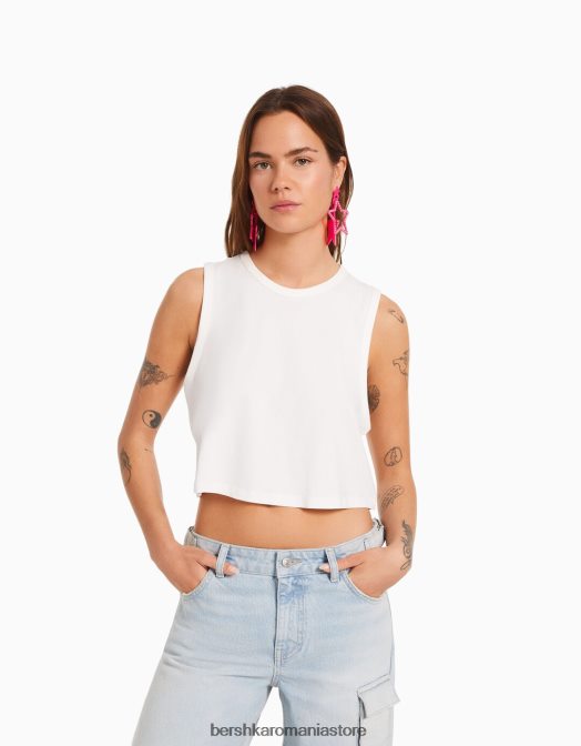 Bershka femei cercei stea cu strass fucsie Z86D1904 accesorii