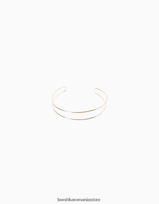 Bershka femei colier choker de culoare aurie aur Z86D2502 accesorii