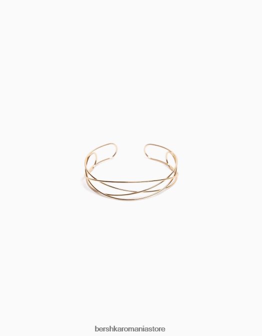 Bershka femei colier choker împletit aur Z86D2501 accesorii