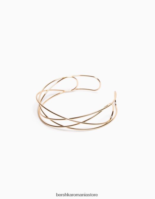 Bershka femei colier choker împletit aur Z86D2501 accesorii