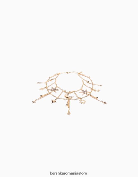 Bershka femei colier cu stea aur Z86D2466 accesorii