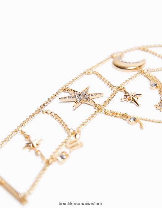 Bershka femei colier cu stea aur Z86D2466 accesorii
