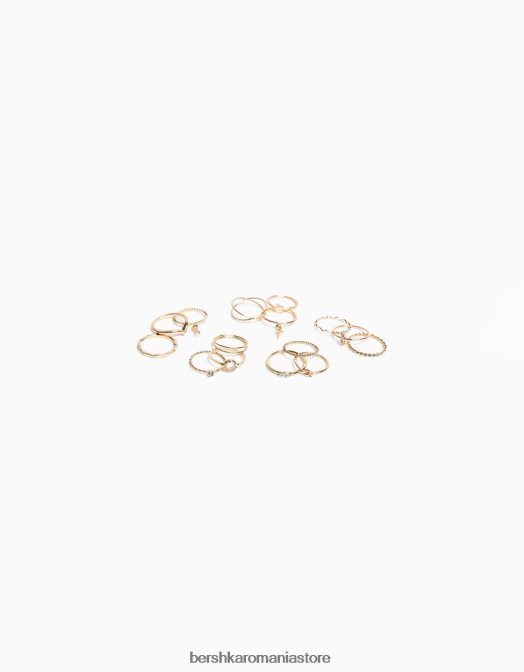 Bershka femei pachet de 15 inele minimaliste aur Z86D2480 accesorii