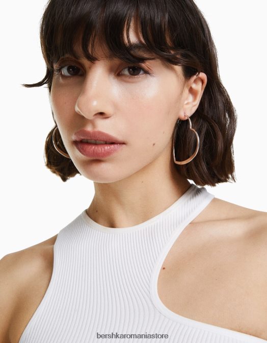 Bershka femei pachet de 3 cercei subțiri cu inimă argint Z86D2525 accesorii