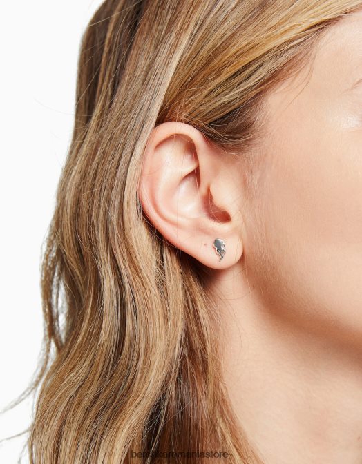 Bershka femei pachet de 9 cercei ear cuff argint Z86D2469 accesorii