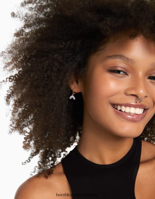 Bershka femei set de 10 cercei cu manșetă pentru urechi aur Z86D2476 accesorii