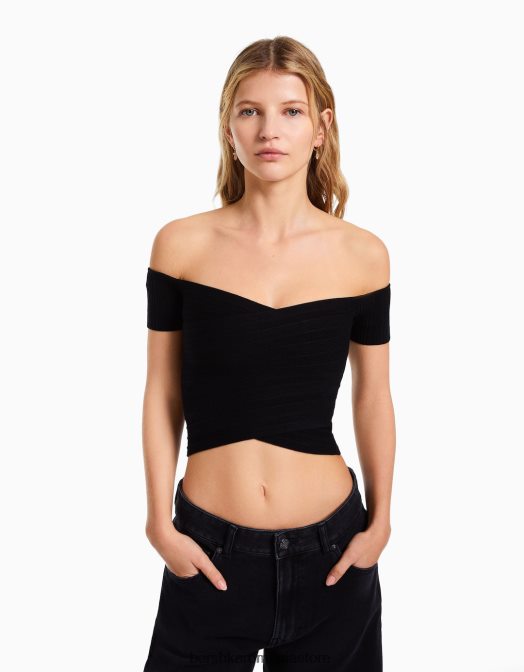 Bershka femei set de 10 cercei earcuff cruce aur Z86D2477 accesorii