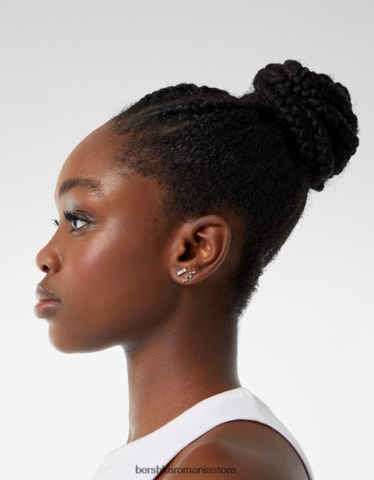 Bershka femei set de 20 de perechi de cercei: cruce fluture argint Z86D2517 accesorii