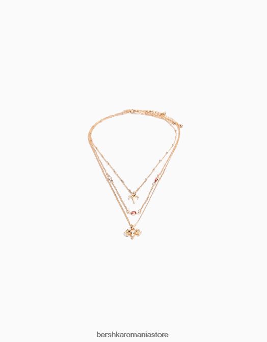Bershka femei set de 3 coliere cu zodia Berbec aur Z86D4218 accesorii