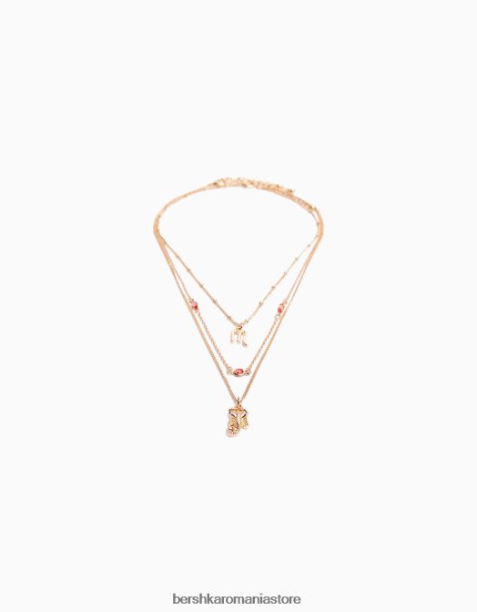 Bershka femei set de 3 coliere cu zodia Scorpion aur Z86D2435 accesorii