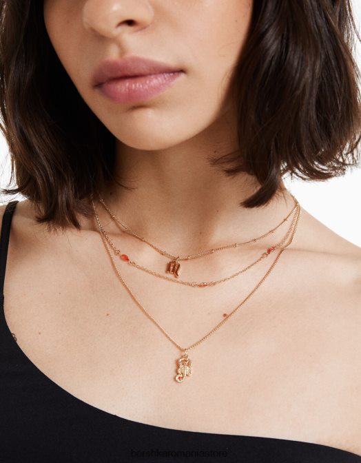 Bershka femei set de 3 coliere cu zodia Scorpion aur Z86D2435 accesorii