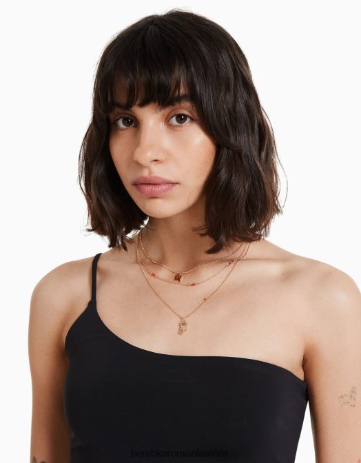 Bershka femei set de 3 coliere cu zodia Scorpion aur Z86D2435 accesorii