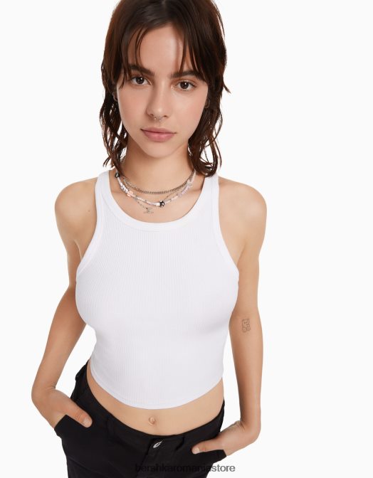 Bershka femei set de 3 coliere de margele de perle argint Z86D2512 accesorii