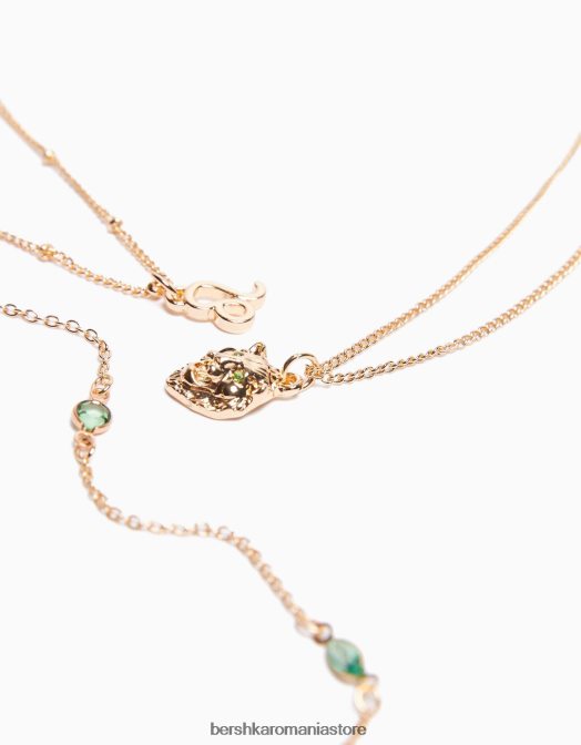 Bershka femei set de 3 coliere zodia leu aur Z86D4219 accesorii