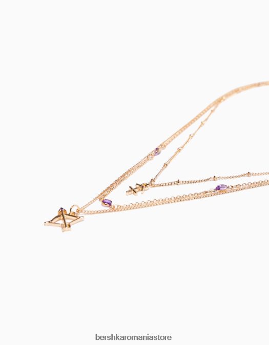 Bershka femei set de 3 coliere zodia sagetator aur Z86D2430 accesorii