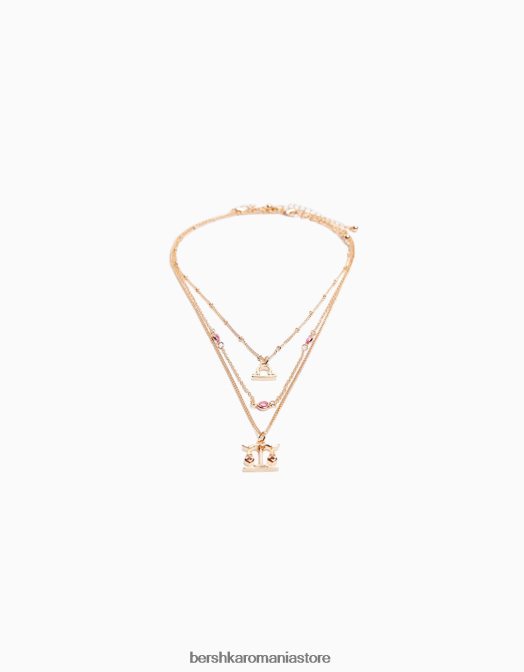 Bershka femei set de 3 coliere zodiac balanta aur Z86D2426 accesorii