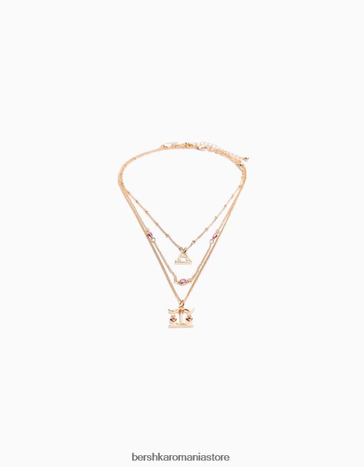 Bershka femei set de 3 coliere zodiac balanta aur Z86D4231 accesorii