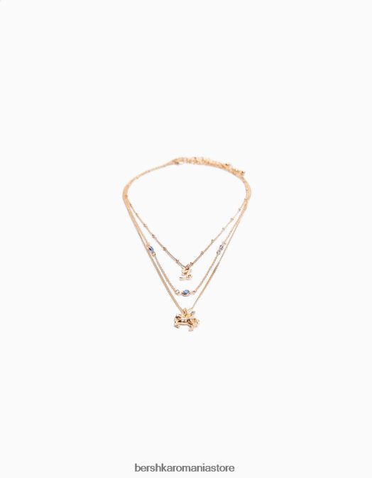 Bershka femei set de 3 coliere zodiac capricorn aur Z86D2432 accesorii