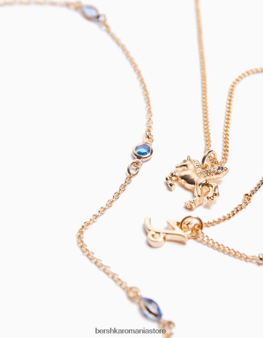 Bershka femei set de 3 coliere zodiac capricorn aur Z86D2432 accesorii