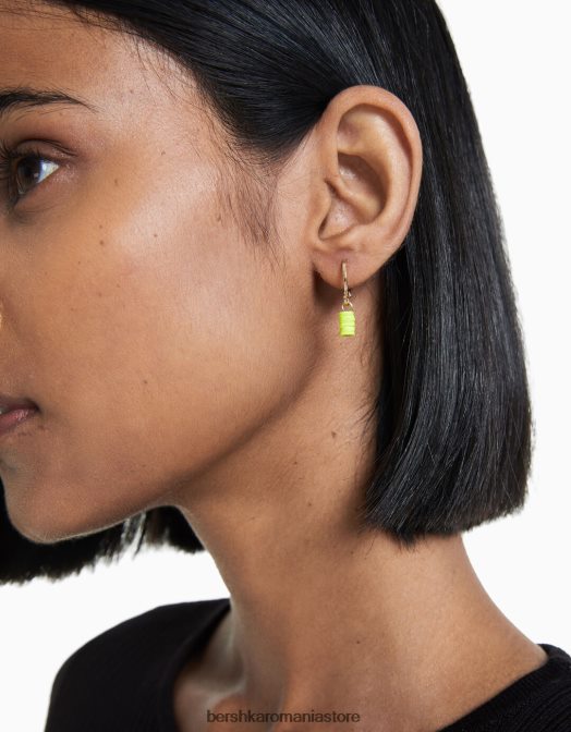 Bershka femei set de 6 cercei cerc cu farmec emailati aur Z86D2529 accesorii