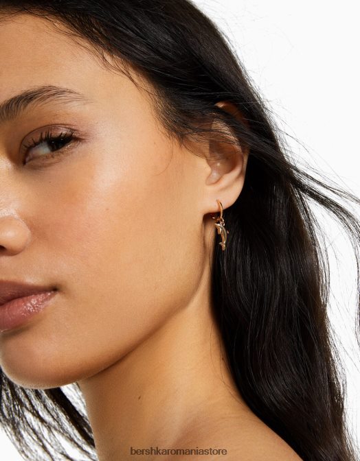 Bershka femei set de 6 cercei cerc cu scoici cu brelocuri aur Z86D2519 accesorii