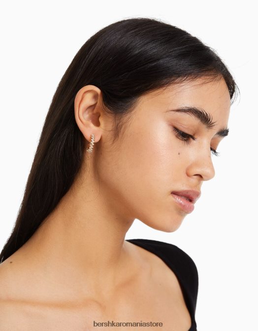 Bershka femei set de 8 cercei cu cerc cu strass nu spăla Z86D2490 accesorii