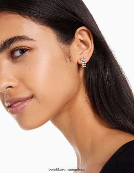 Bershka femei set de 8 cercei cu cerc cu strass nu spăla Z86D2490 accesorii