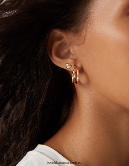 Bershka femei set de 9 cercei cu inimă aur Z86D2474 accesorii