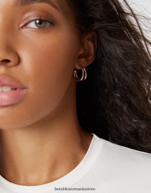 Bershka femei set de 9 cercei cu inimă aur Z86D2474 accesorii