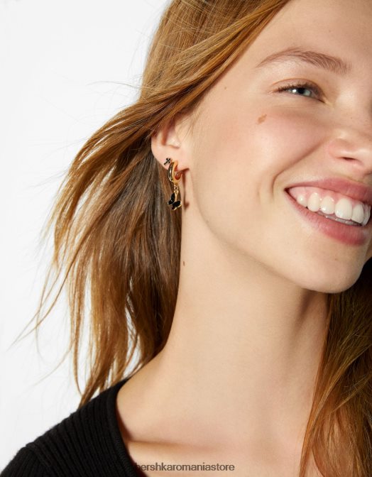 Bershka femei set de 9 cercei inimă și fluture aur Z86D2504 accesorii