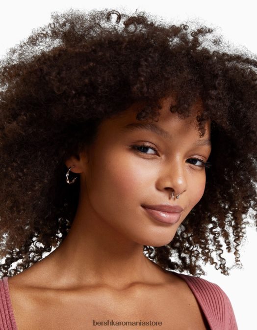 Bershka femei set de 9 cercei minimalisti argint Z86D2468 accesorii