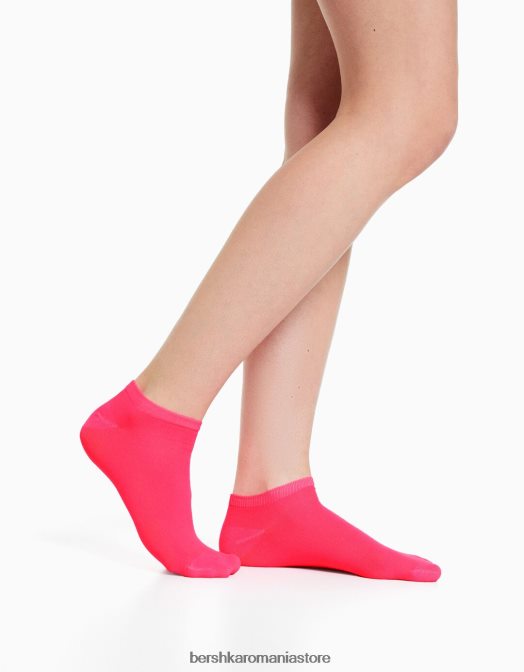 Bershka femei pachet de 4 șosete brodate galben Z86D2589 accesorii