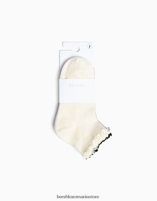 Bershka femei set de 3 ciorapi la glezna negru Z86D2595 accesorii