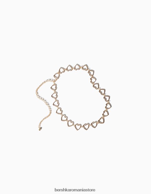 Bershka femei centură cu lanț de inimă aur Z86D2544 accesorii