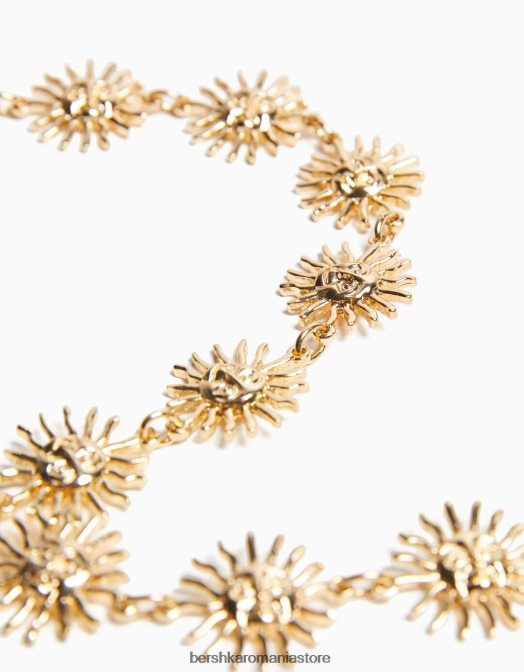 Bershka femei centura cu garnitura de lant aur Z86D2554 accesorii