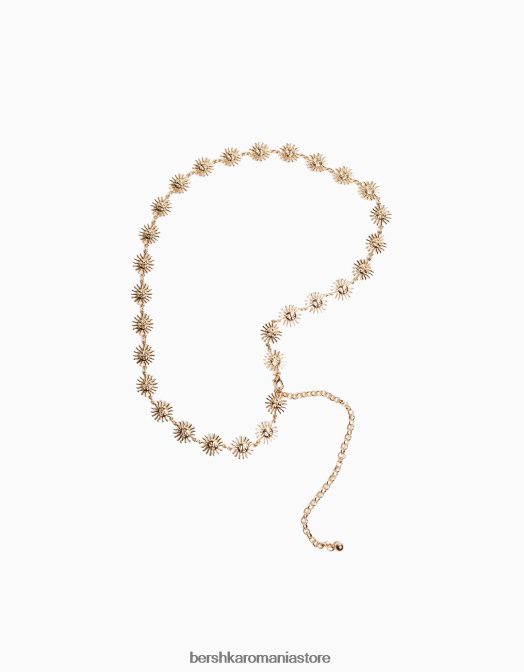 Bershka femei centura cu garnitura de lant aur Z86D2554 accesorii