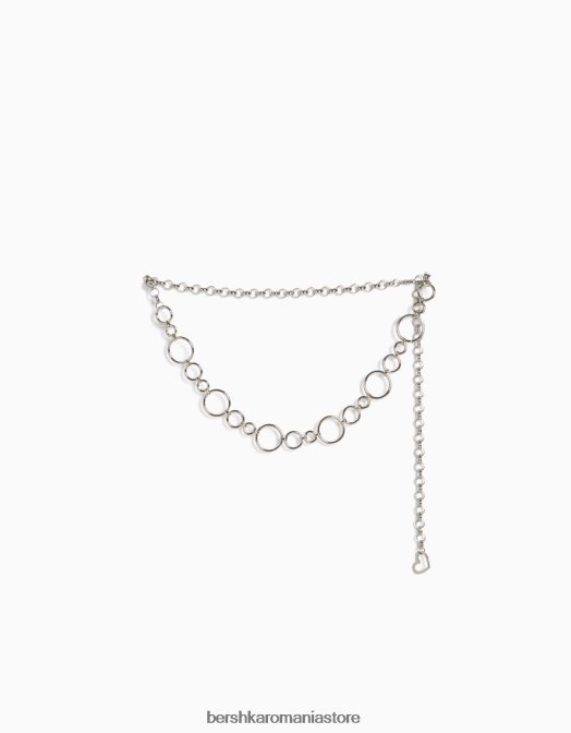 Bershka femei curea cu lanț cu inele argint Z86D2545 accesorii