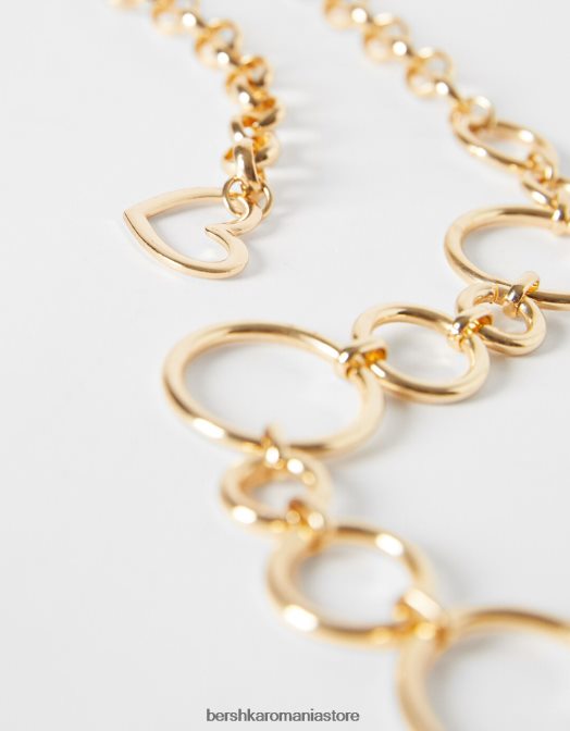 Bershka femei curea cu lanț cu inele aur Z86D2543 accesorii