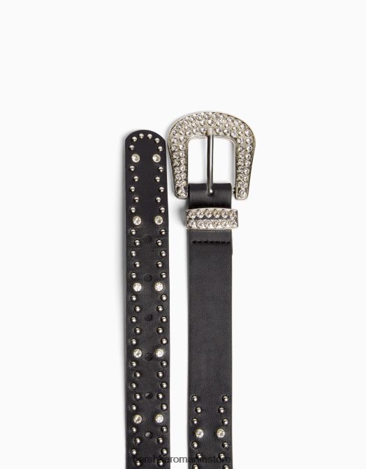 Bershka femei curea împânzită cu strasuri nu spăla Z86D2539 accesorii