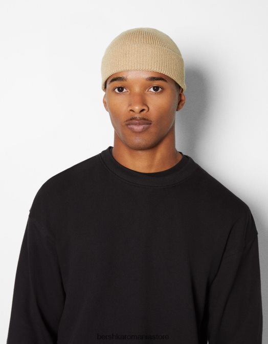 Bershka femei căciulă scurtă nisip Z86D2559 accesorii