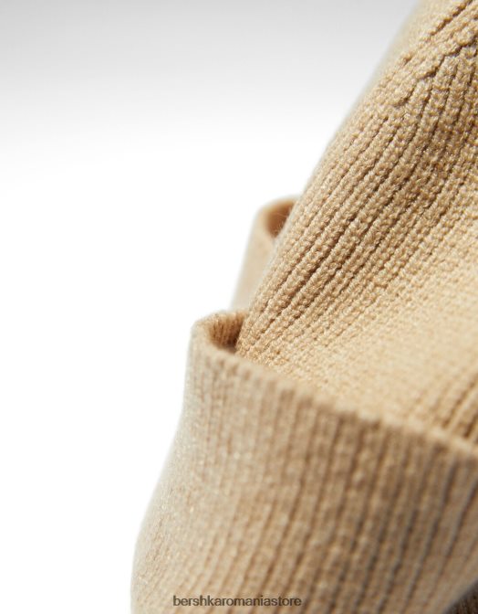 Bershka femei căciulă scurtă nisip Z86D2559 accesorii