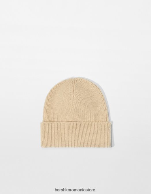 Bershka femei căciulă scurtă nisip Z86D2559 accesorii